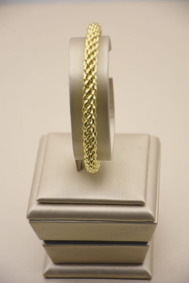 Golden Radiance: Exquisite Brass Bracelet with 18K Gold Plating